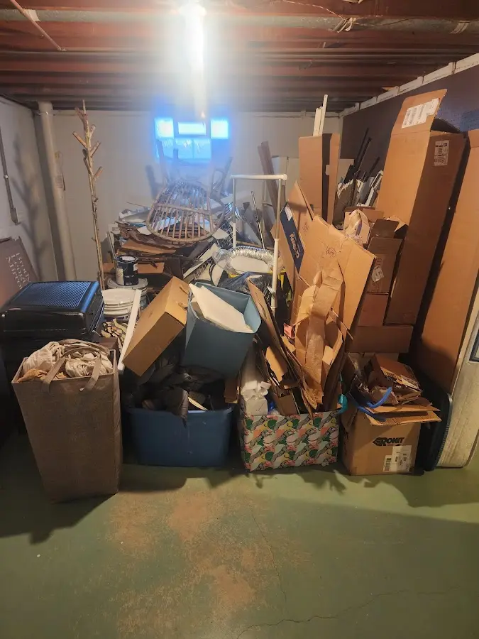 Roll-off dumpster container at job site for Roll Off Dumpster Rental in Dahlgren